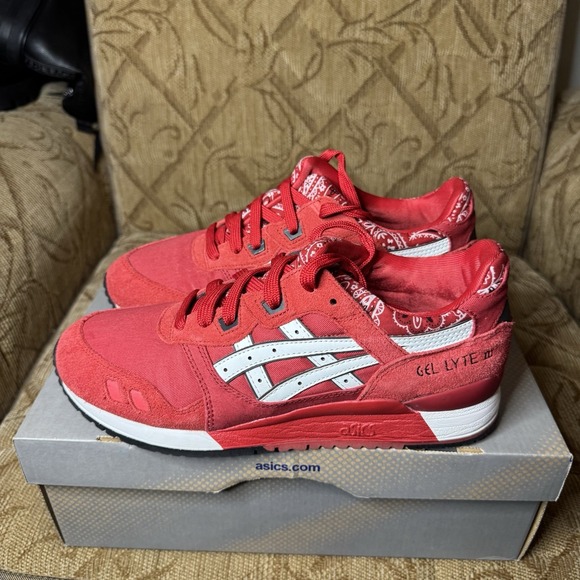 ASICS Gel Lyte 3 'Red Bandana' Men's Size 8.5 Excellent